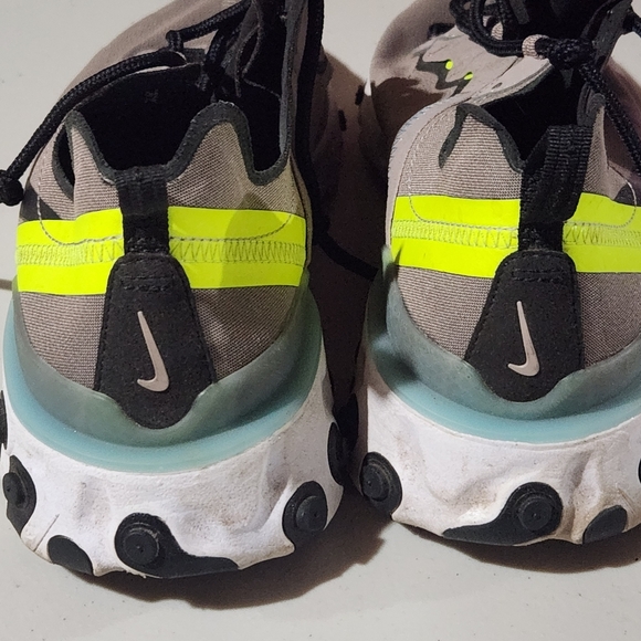 Nike REACT ELement 55 Pumice Gray/black Running Sneaker Size 8.5 - Picture 4 of 16